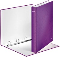 Ringband Leitz WOW A4 maxi 4-rings D-mechaniek 40mm paars-2