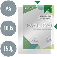 Insteekmap L-model Leitz Premium copy safe 0.15mm PVC A4 glashelder 100 stuks-4