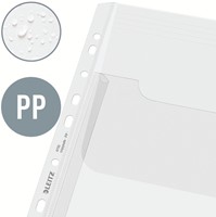 Harmonica showtas Leitz Premium met bovenklep copy safe PP A4  glashelder 5 stuks-2