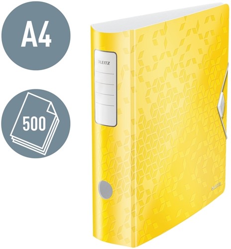 Ordner Leitz WOW active 180° 80mm PP A4 geel-2