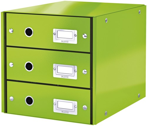 Ladenbox Leitz WOW Click & Store 3 laden groen