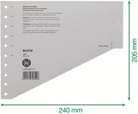 Scheidingsbladen Leitz A4 karton 200gr 11-gaats grijs 100 stuks-2