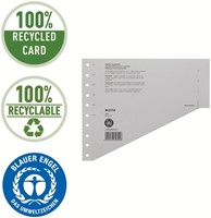 Scheidingsbladen Leitz A4 karton 200gr 11-gaats grijs 100 stuks-6