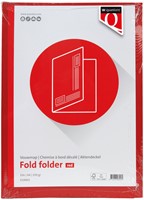 Vouwmap Quantore A4 ongelijke zijde 320gr rood-1