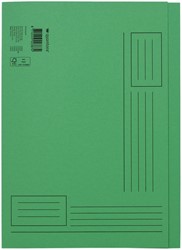 Vouwmap Quantore A4 ongelijke zijde 320gr groen