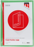 Vouwmap Quantore A4 ongelijke zijde 320gr groen-1