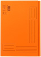 Vouwmap Quantore A4 ongelijke zijde 320gr oranje