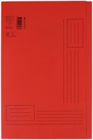 Vouwmap Quantore Folio ongelijke zijde 320gr rood