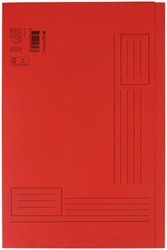 Vouwmap Quantore Folio ongelijke zijde 320gr rood