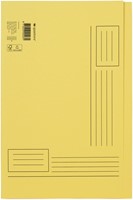 Vouwmap Quantore Folio ongelijke zijde 320gr geel