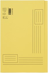 Vouwmap Quantore Folio ongelijke zijde 320gr geel