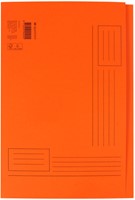 Vouwmap Quantore Folio ongelijke zijde 320gr oranje