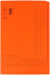 Vouwmap Quantore Folio ongelijke zijde 320gr oranje