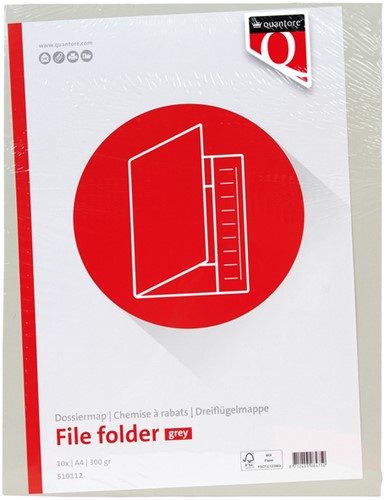 Dossiermap Quantore A4 250gr grijs-2