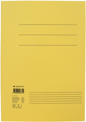 Dossiermap Quantore folio 320gr geel