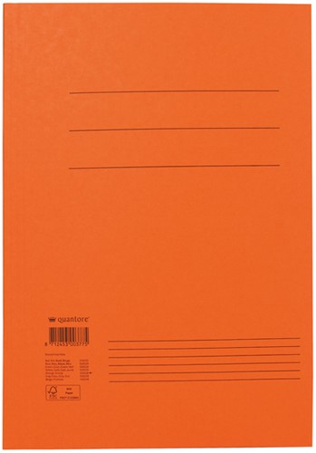 Dossiermap Quantore folio 250gr oranje
