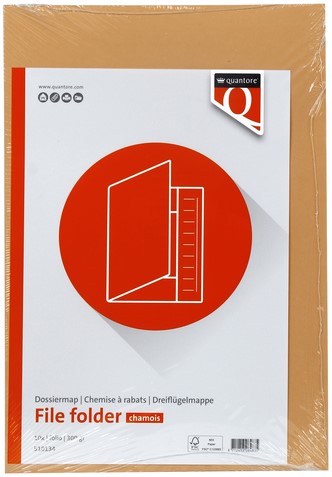 Dossiermap Quantore folio 320gr chamois-2