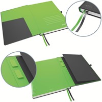 Notitieboek Leitz Complete 187x242mm lijn 160 pagina's 100gr zwart-1