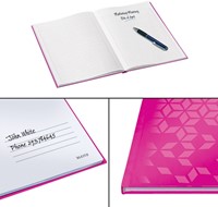 Notitieboek Leitz WOW A5 160blz 90gr lijn roze-6