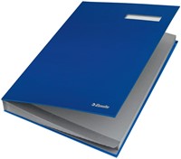 Vloeiboek Esselte karton 20 tabbladen blauw-1