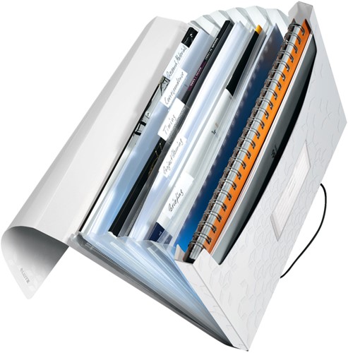 Sorteermap Leitz WOW 6 tabbladen PP wit-3