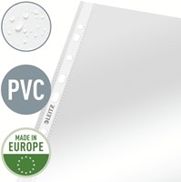 Showtas Leitz Premium standaard copy safe 0.09mm 4-gaats PVC A4 glashelder 100 stuks-4