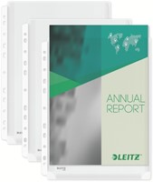 Harmonica showtas Leitz Premium met perforatiestrip 180µ PVC A4 5 stuks glashelder 5 stuks