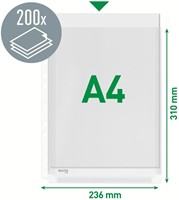 Showtas Leitz Premium copy safe 0.17mm PVC Expansievouw glashelder 10 stuks-3