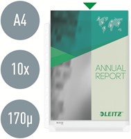 Showtas Leitz Premium copy safe 0.17mm PVC Expansievouw glashelder 10 stuks-4