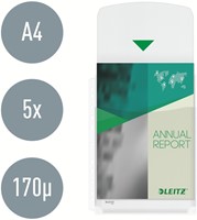 Harmonica showtas Leitz Premium met klep 0.17mm PVC A4 5 stuks-9