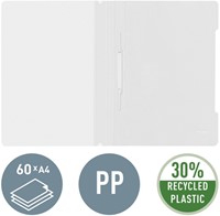 Snelhechter Leitz Standaard A4 gerecycled PP wit-1