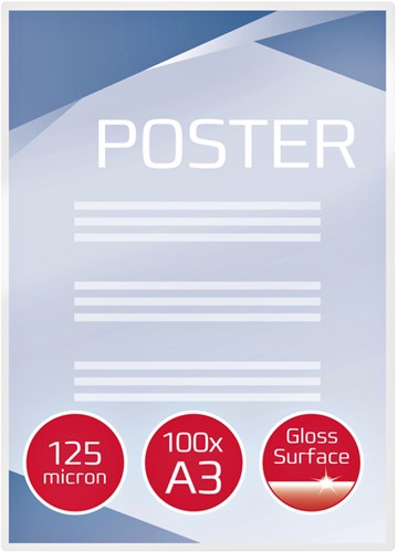 Lamineerhoes GBC A3 2x125micron mat 100 stuks-2