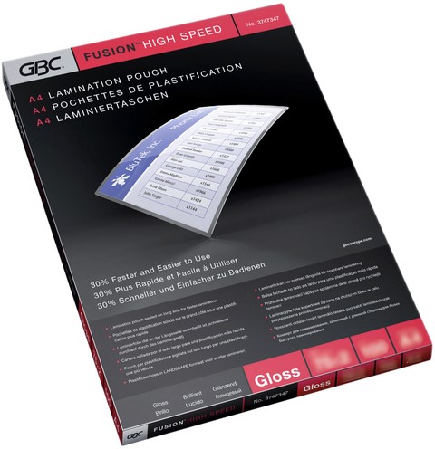 Lamineerhoes GBC A4 highspeed 2x75micron 100 stuks