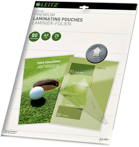 Lamineerhoes Leitz iLAM A3 2x80micron 25 stuks