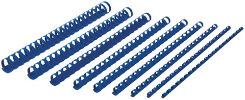 Bindrug GBC 6mm 21rings A4 blauw 100 stuks-3