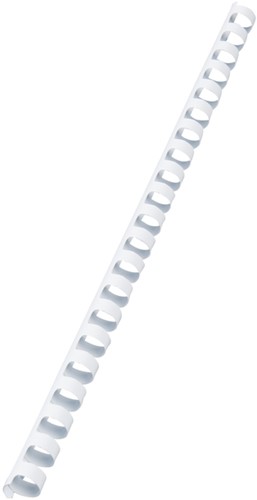 Bindrug GBC 12mm 21rings A4 wit 100 stuks-2