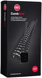 Bindrug GBC 12mm 21rings A4 zwart 100 stuks