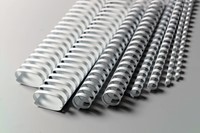 Bindrug GBC 14mm 21rings A4 wit 100 stuks-1