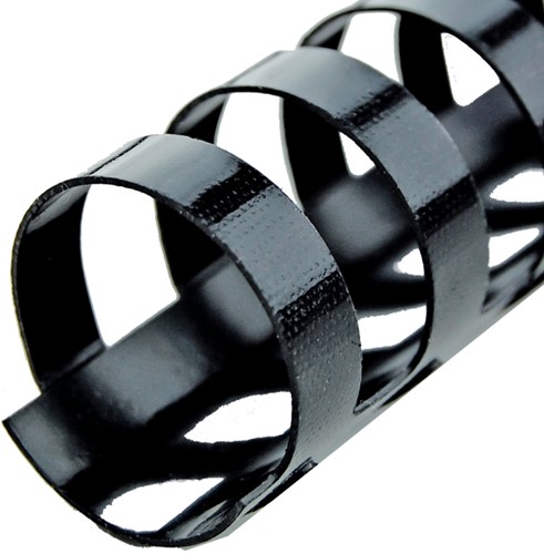Bindrug GBC 19mm 21rings A4 zwart 100 stuks-3