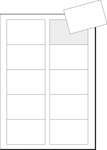 Visitekaart Sigel 85x55mm 225gr gladde zijden wit 100 stuks-2