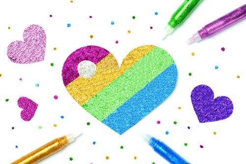 Glitterlijm Folia 9.5ml 10 kleuren-2