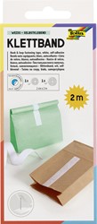 Klittenband Folia 20mmx2m wit 2 rollen