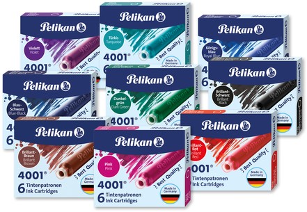Inktpatroon Pelikan 4001 donkergroen 6 stuks-2