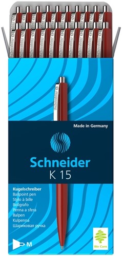 Balpen Schneider K15 medium rood-2