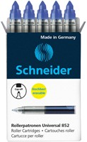 Rollerpenvulling Schneider 852 medium blauw 5 stuks