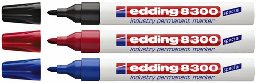 Viltstift edding 8300 industrie rond 1.5-3mm blauw-3
