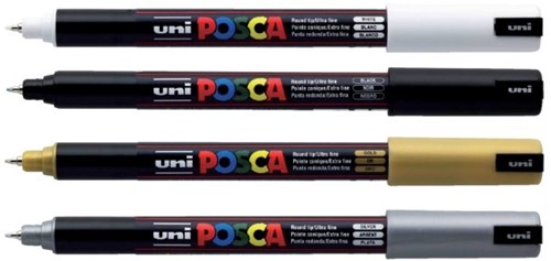 Paintmarker Uni POSCA PC1MR extra fijn wit-2