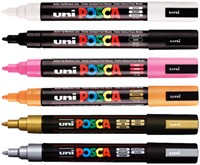 Paintmarker Uni POSCA PC5M medium zilver-2