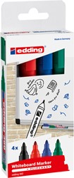 Whiteboardmarker edding 360 rond 1.5-3mm assorti 4 stuks