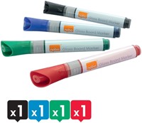 Viltstift Nobo glasbord assorti 4 stuks-2